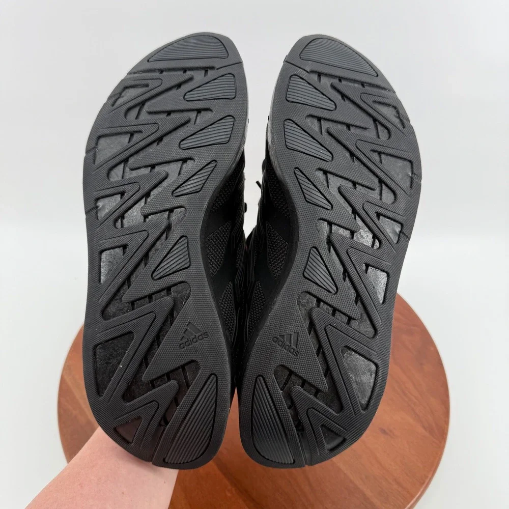 ADIDAS Adizero Aruku Walking Sneakers Triple Black Chunky JH7772 Men Size 12.5